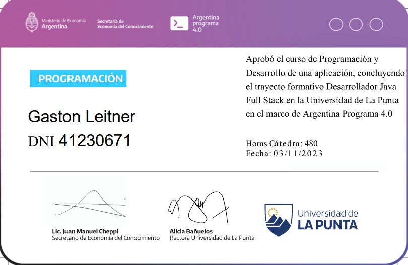certificado java full stack